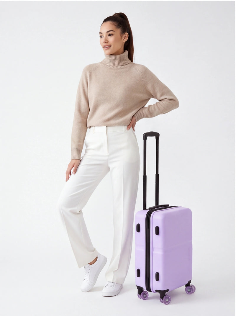 Walizka KABINOWA WINGS MAGPIE 20" WHITE PURPLE