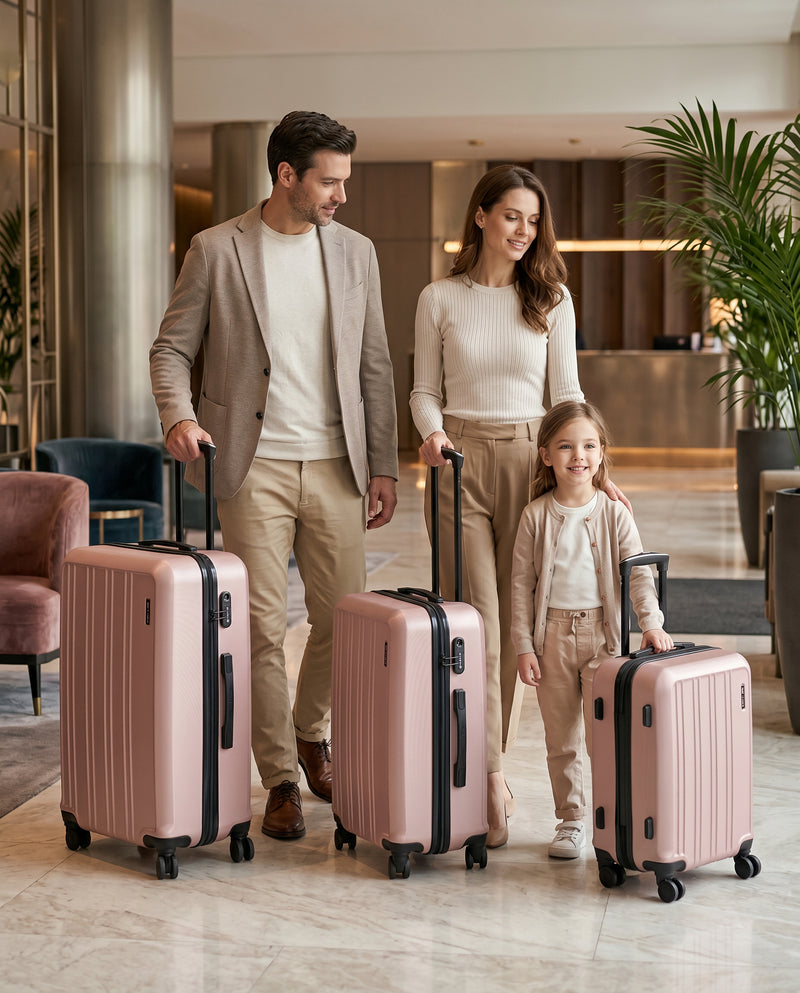 Komplet 3 walizek Wings HARRIER  ROSE GOLD