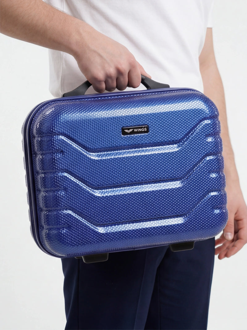 Kuferek podróżny Wings CRAKE kosmetyczka 14" MIDDLE BLUE