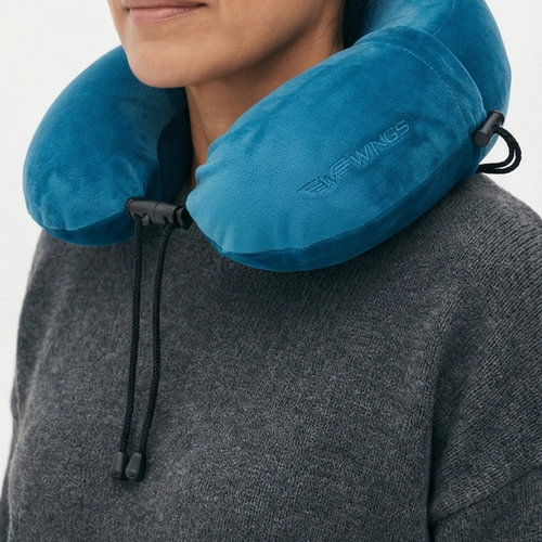 WINGS Poduszka turystyczna Rogal z pianki termoplastycznej NIEBIESKA