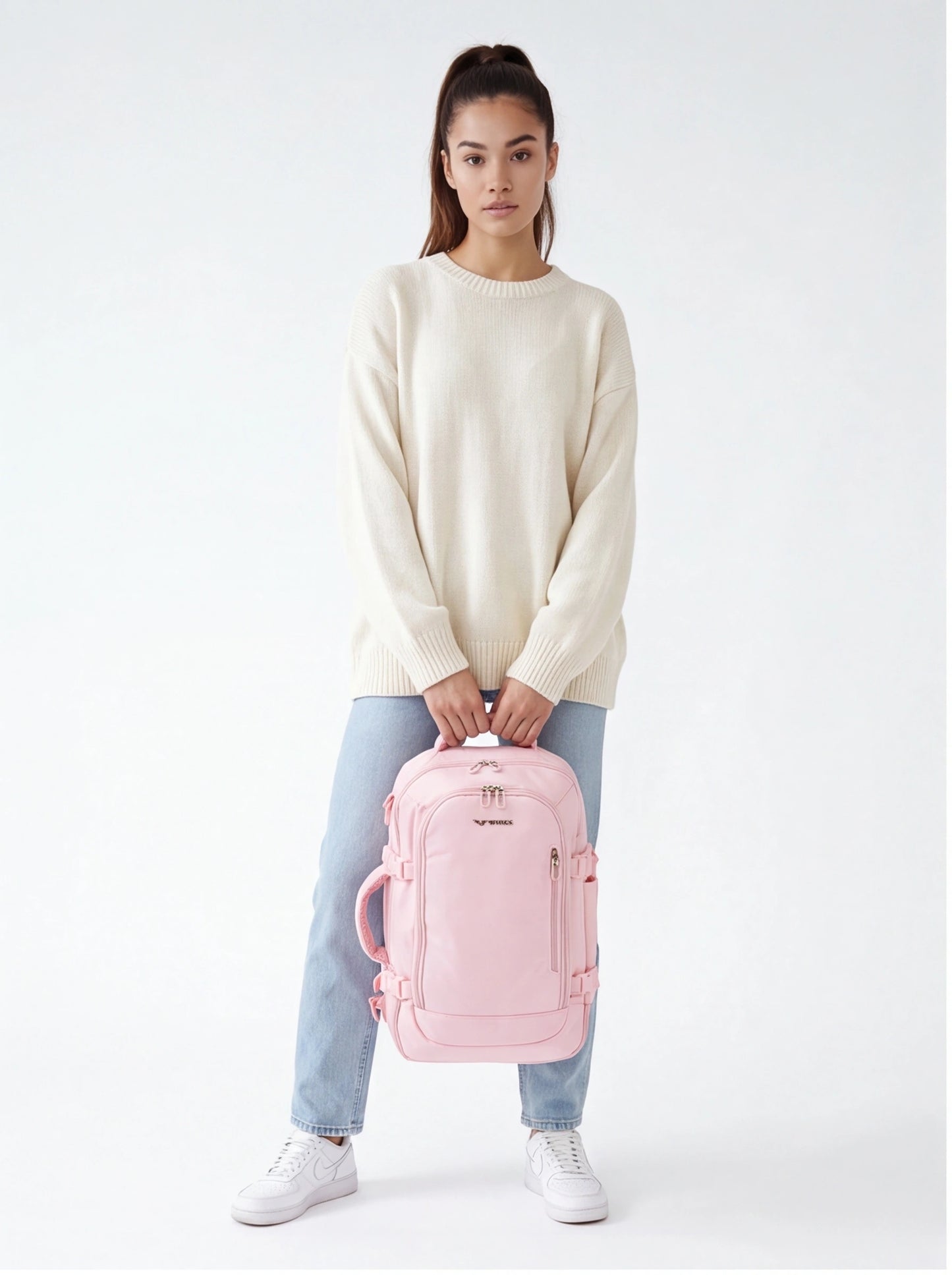WINGS Kabinowy plecak torba 2w1 Tanager LIGHT PINK