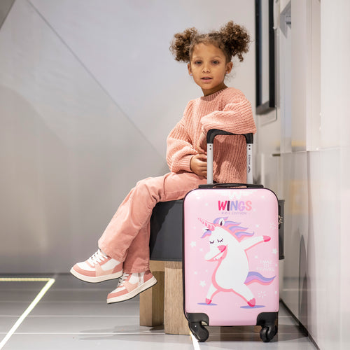 Walizka KIDS kabinowa twarda Wings Jay Unicorn 18"