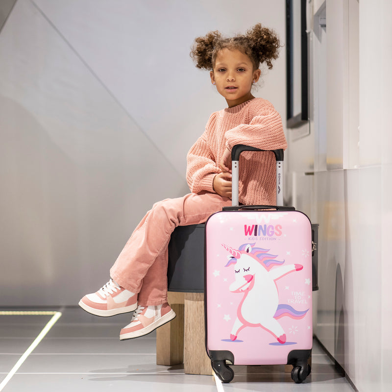 Walizka KIDS kabinowa twarda Wings Jay Unicorn 18"