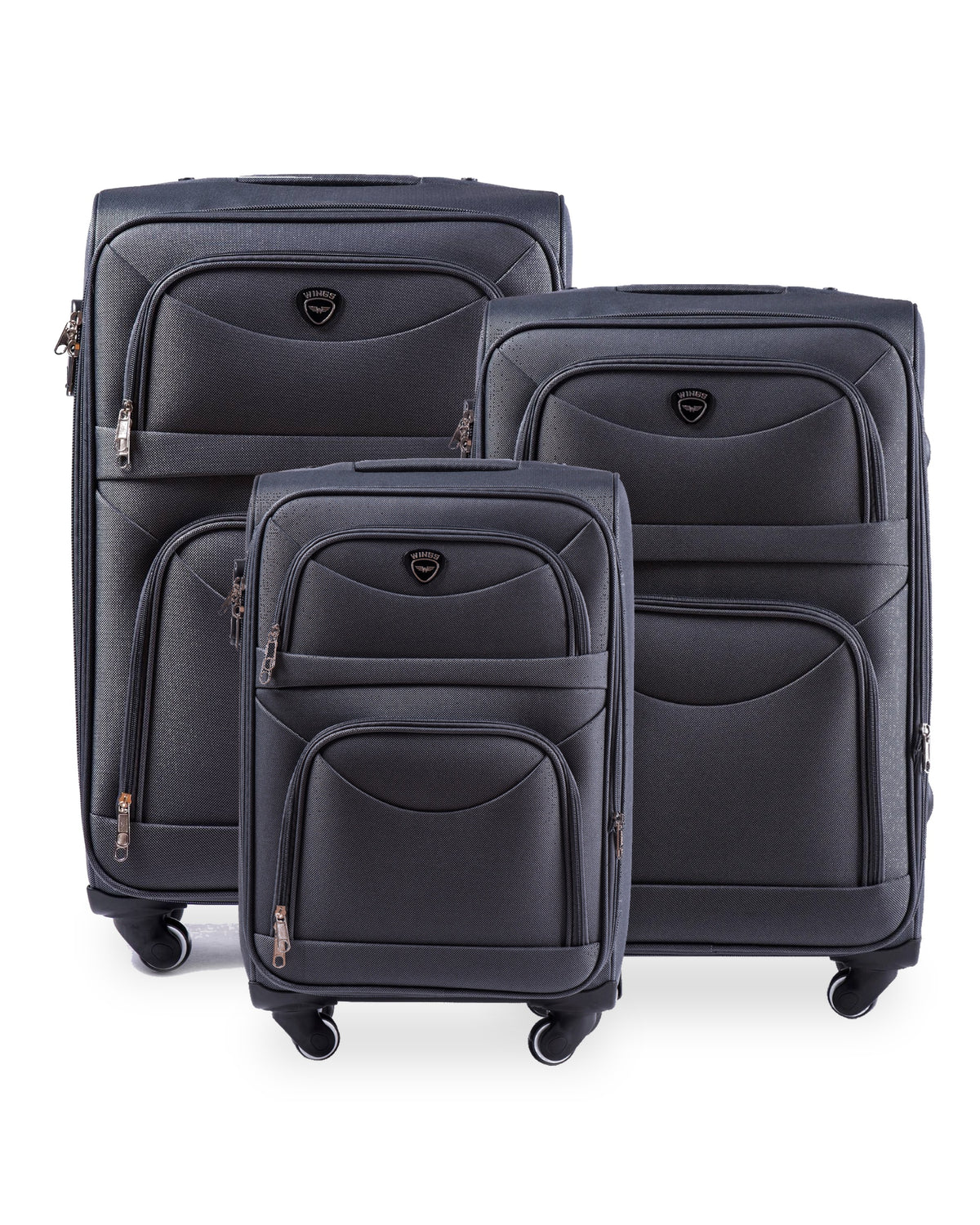 Zestaw 3 walizek Wings LARK DARK GREY