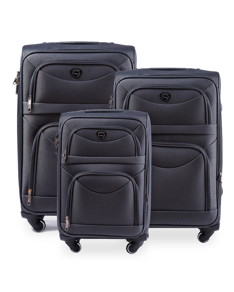 Zestaw 3 walizek Wings LARK DARK GREY