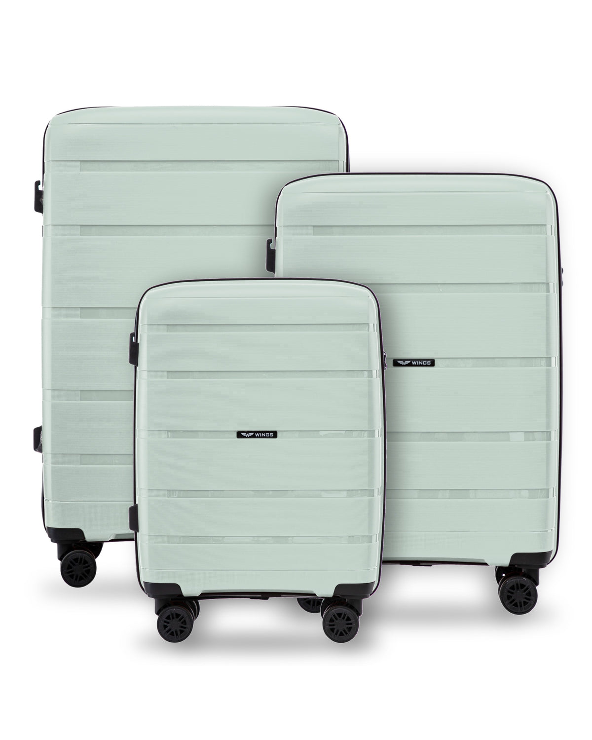 Komplet 3 walizek Wings HAWFINCH 3.0 polipropylen MINT