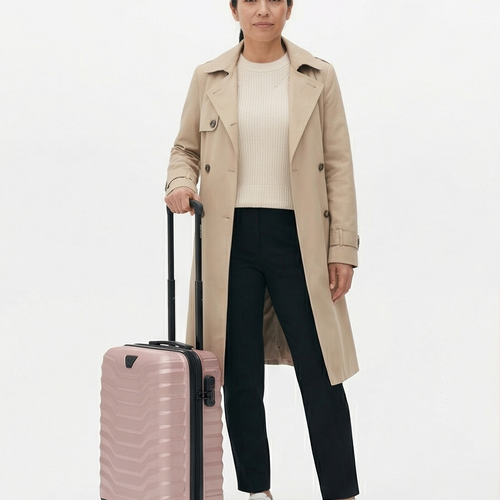 Walizka kabinowa mała Wings PEAFOWL 18" ROSE GOLD