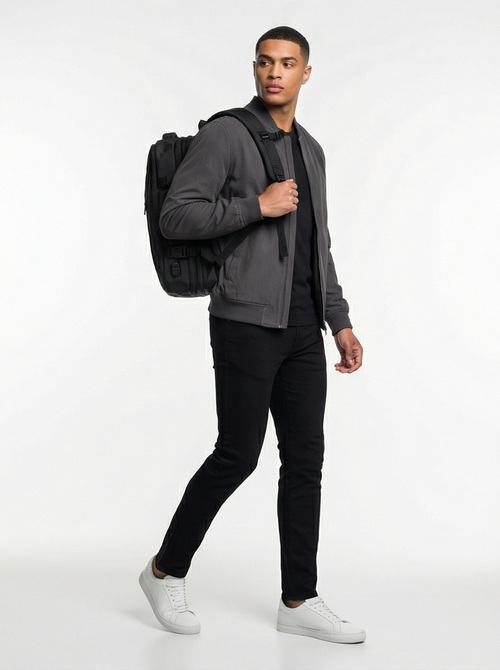 Wielofunkcyjny plecak  z poszerzeniem VIREO 002 - BLACK