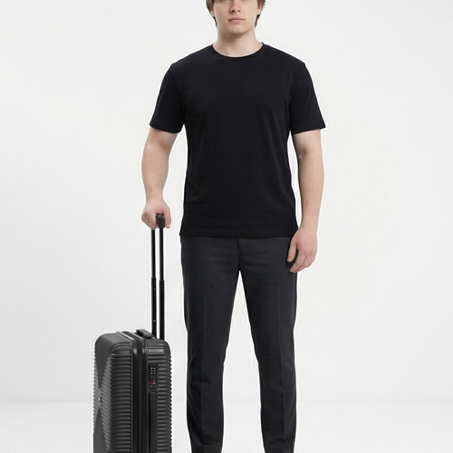 Walizka kabinowa WINGS PC ECO JACKDAW 20" BLACK