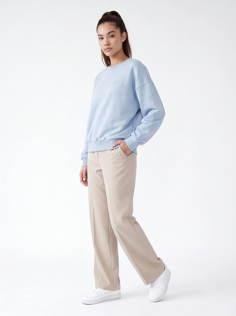 Damska bluza CREWNECK oversize UNLEASH WINGS PASTEL BLUE