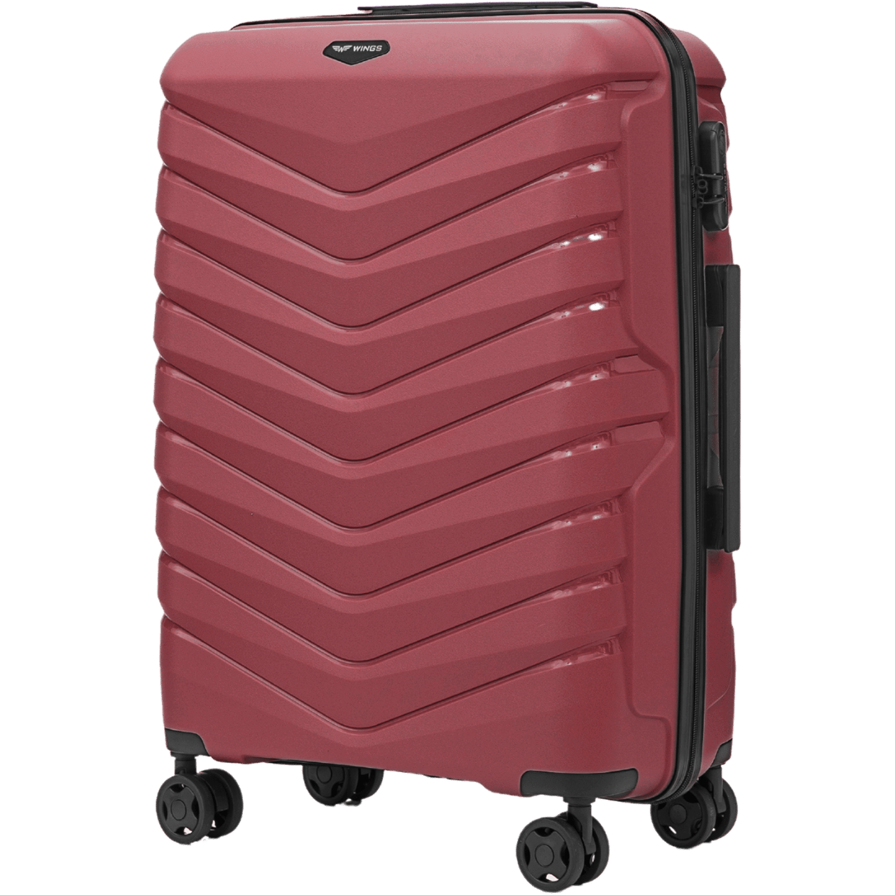 Zestaw 3 walizek Wings PHOENIX 2.0 polipropylen WINE RED