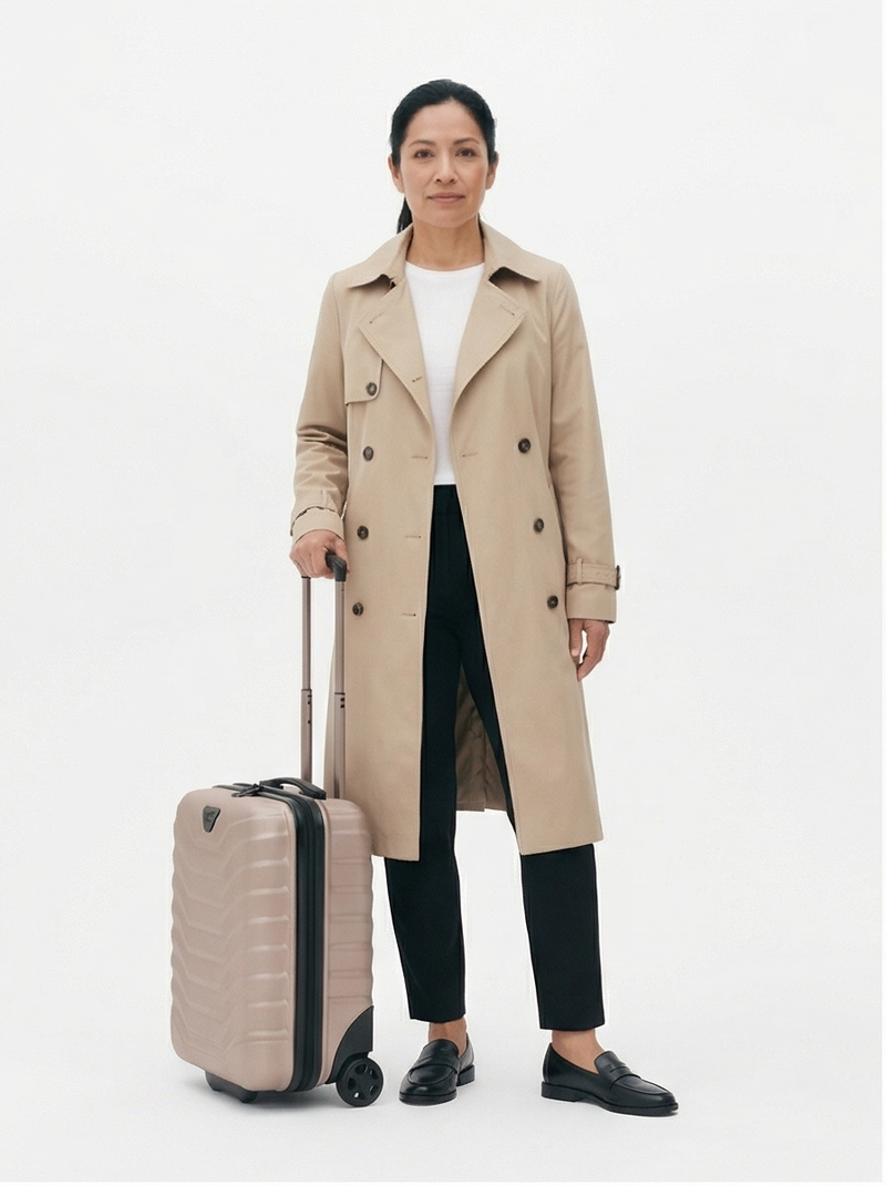 Walizka kabinowa mini Wings PEAWFOWL 16" CHAMPAGNE