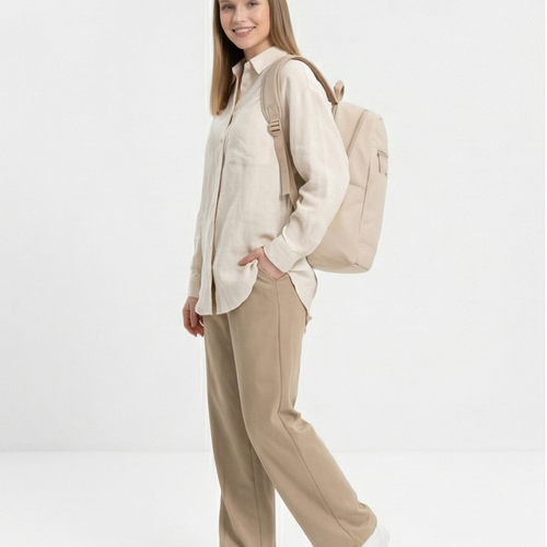 WINGS Plecak miejski ergonomiczny wodoodporny TROGON BEIGE