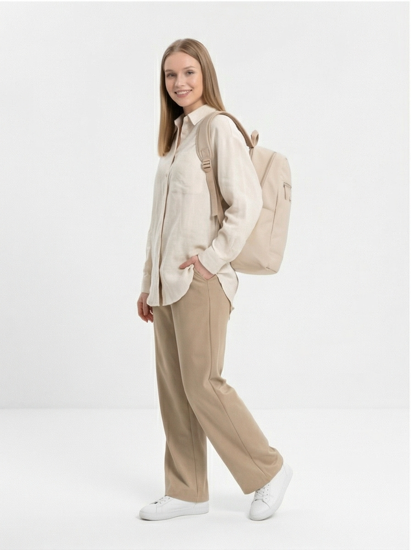 WINGS Plecak miejski ergonomiczny wodoodporny TROGON BEIGE