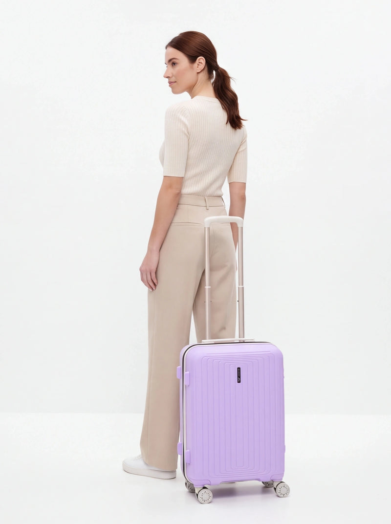 Walizka KABINOWA WINGS PUFFIN 20" WHITE PURPLE