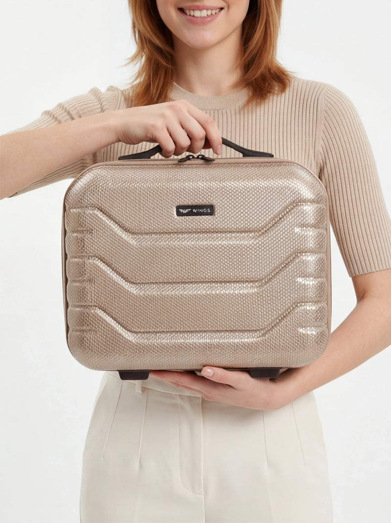 Kuferek podróżny Wings CRAKE kosmetyczka 14" CHAMPAGNE
