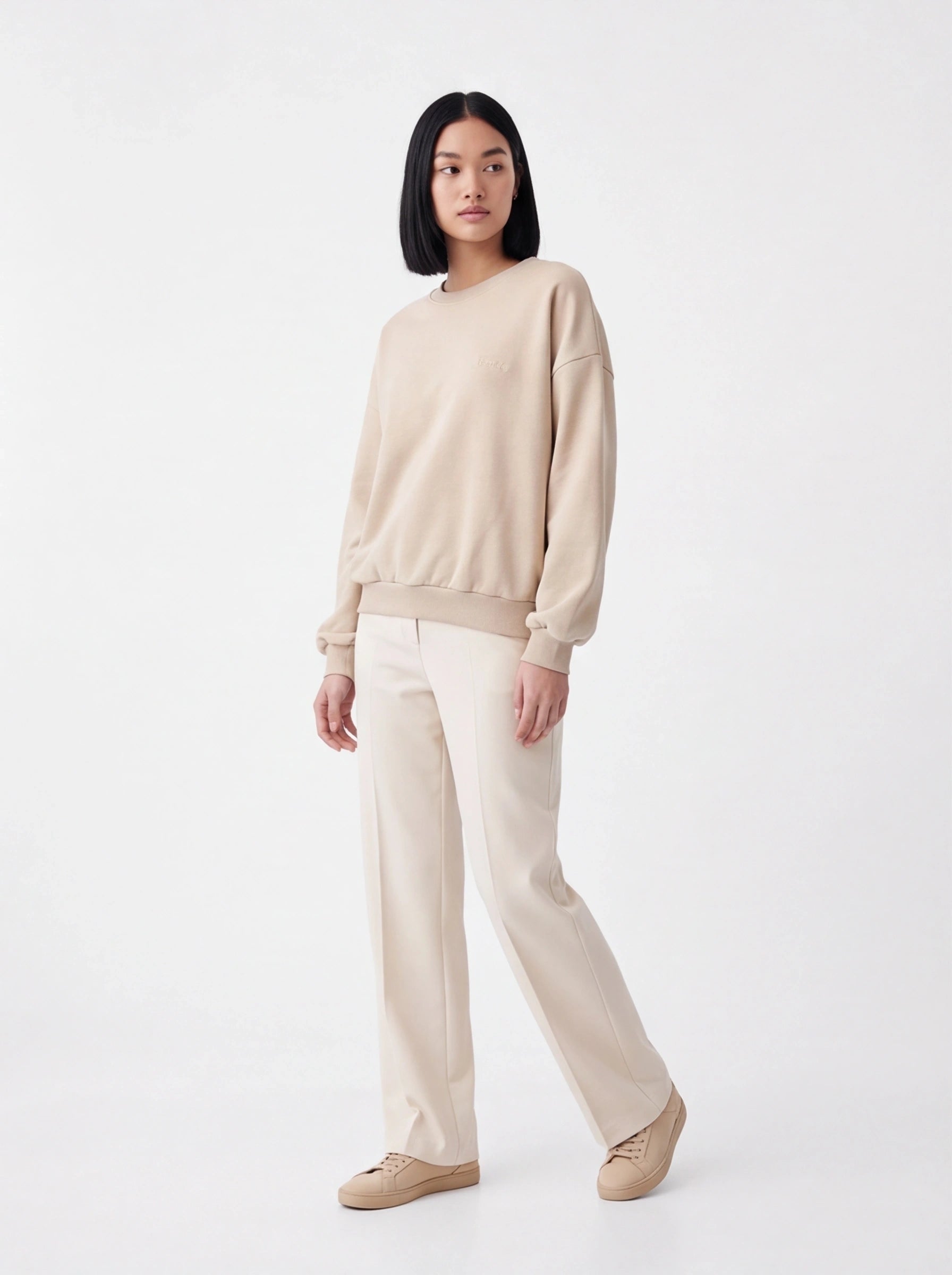 Damska bluza CREWNECK oversize UNLEASH WINGS BEIGE