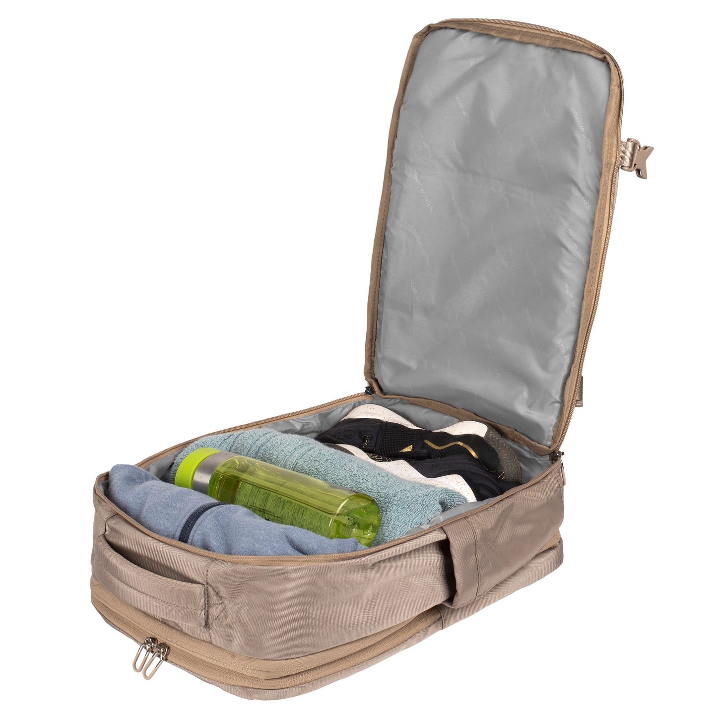 WINGS Plecak wielofunkcyjny SKYLARK poszerzany BEIGE