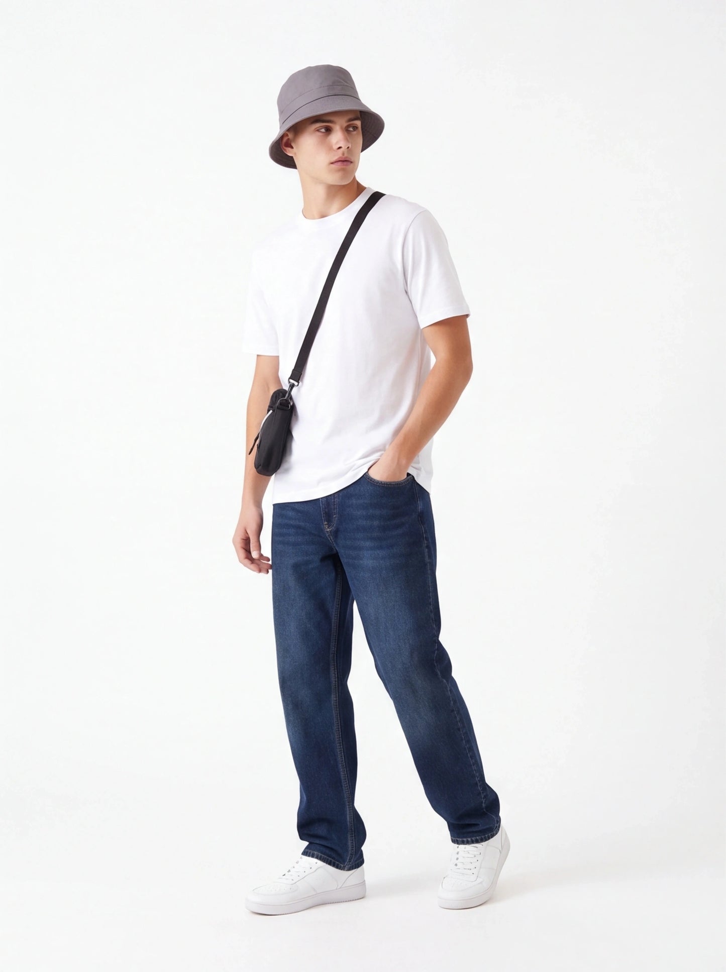 Bucket Hat WINGS UNLEASH bawełniany kapelusz GREY