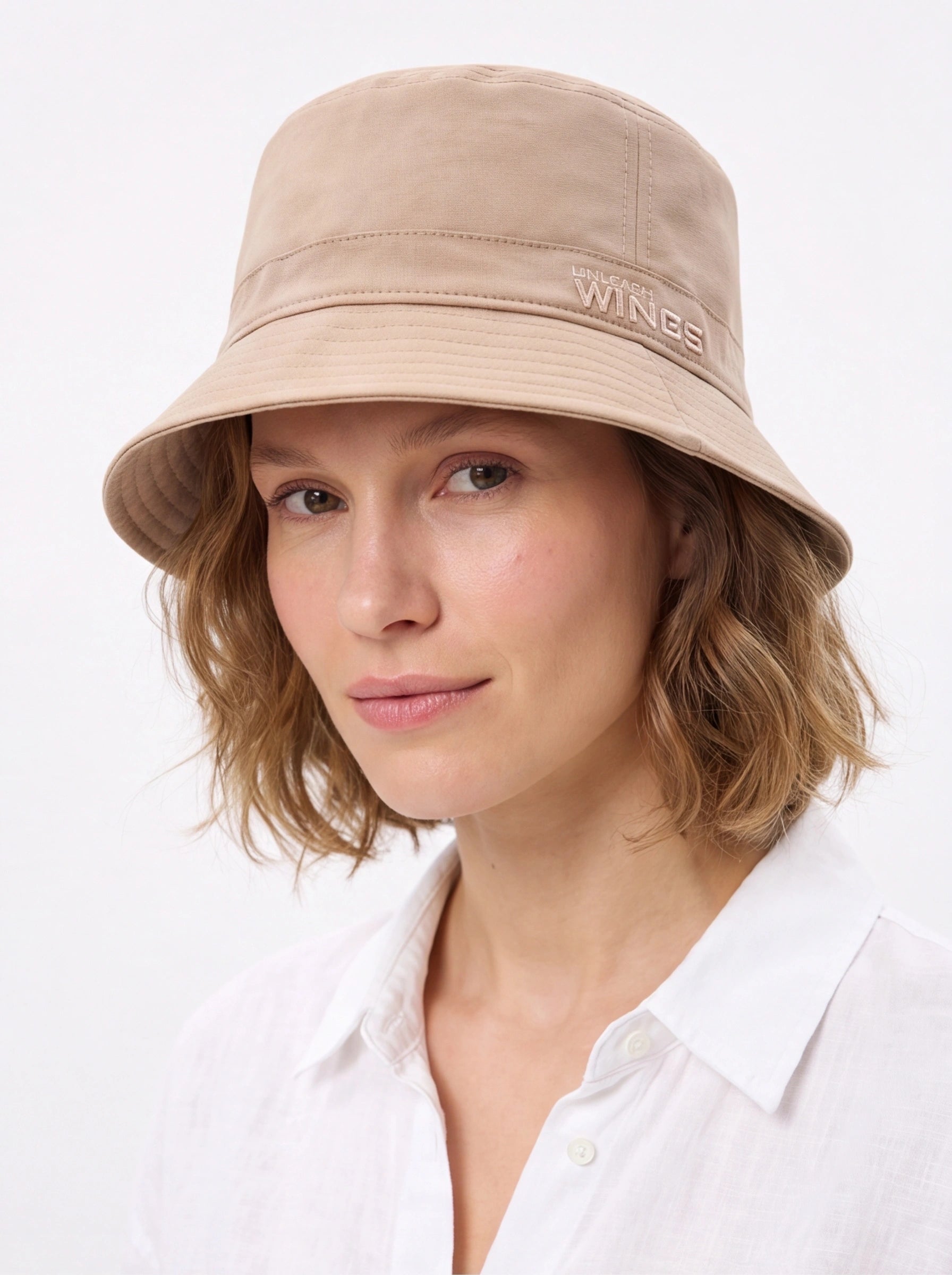 Bucket Hat WINGS UNLEASH bawełniany kapelusz BEIGE