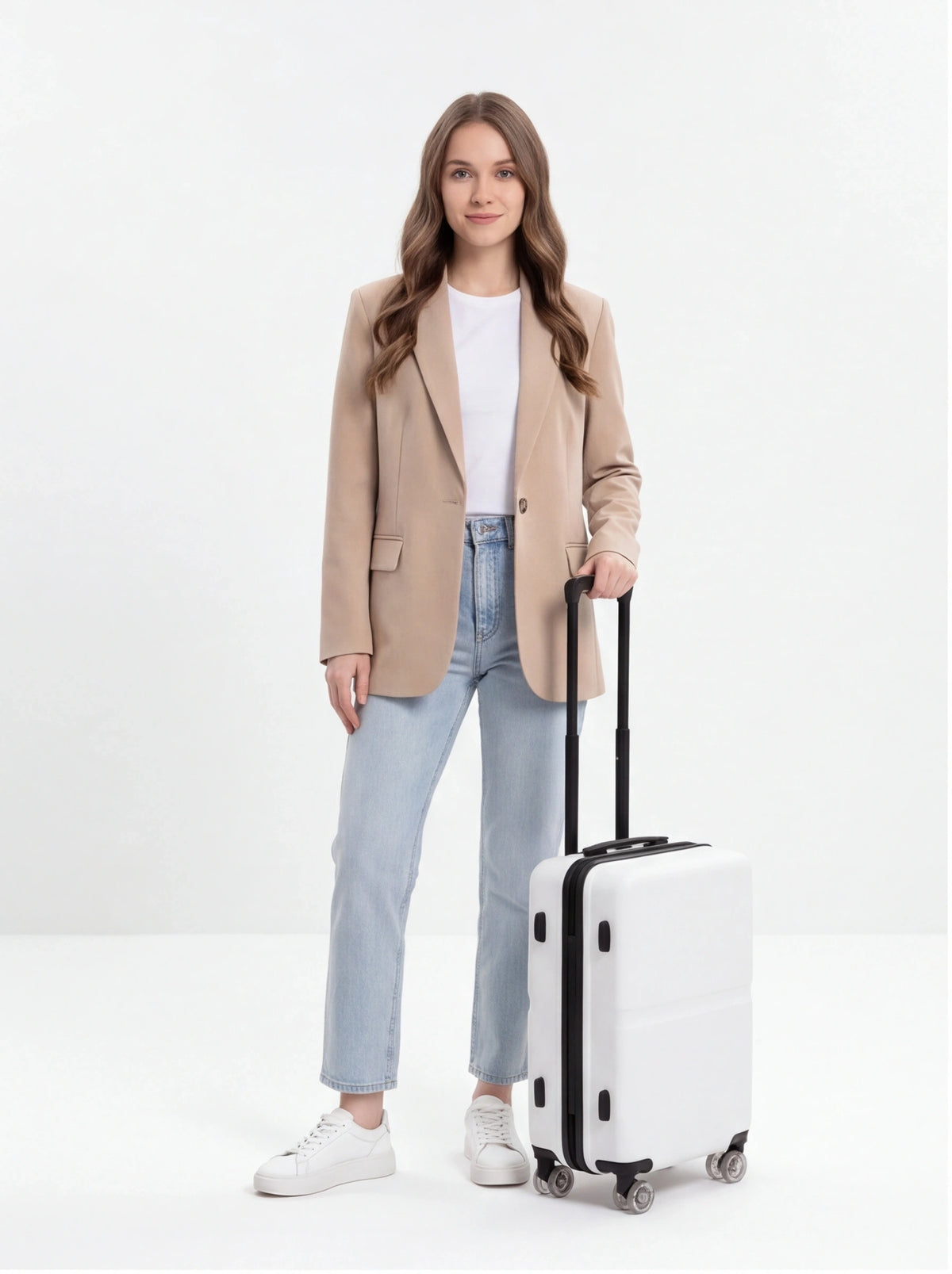 Walizka KABINOWA WINGS MAGPIE 20" OFF WHITE