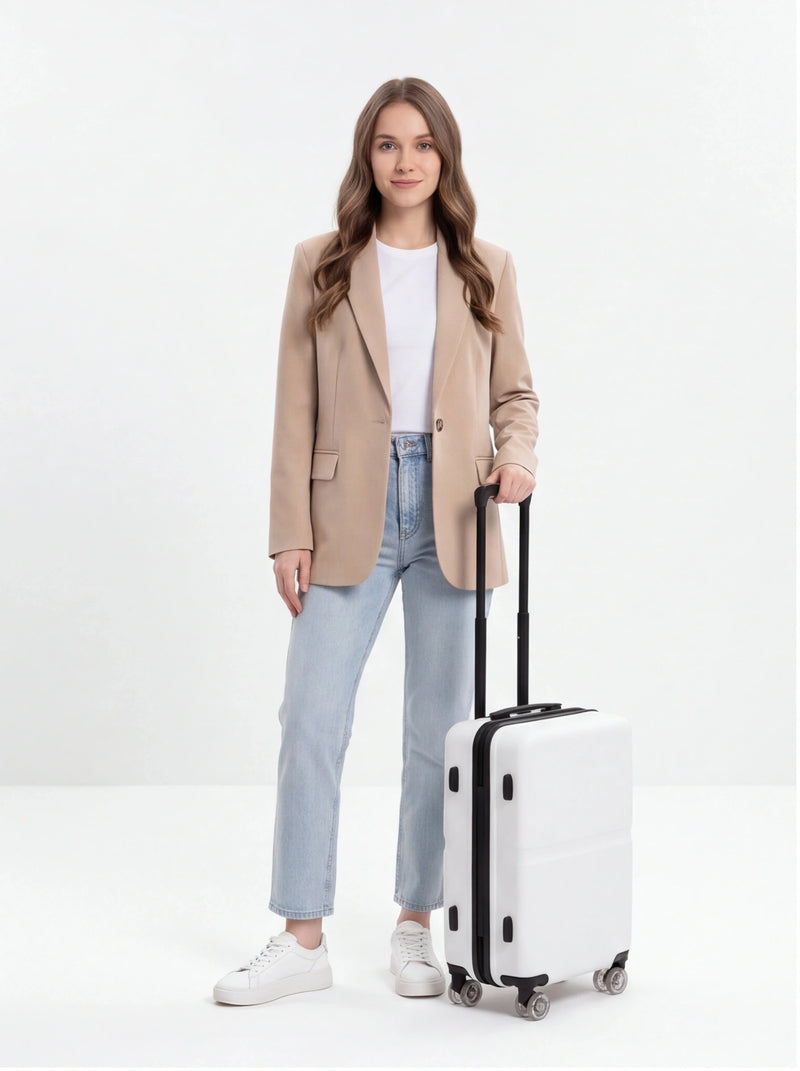 Walizka KABINOWA WINGS MAGPIE 20" OFF WHITE