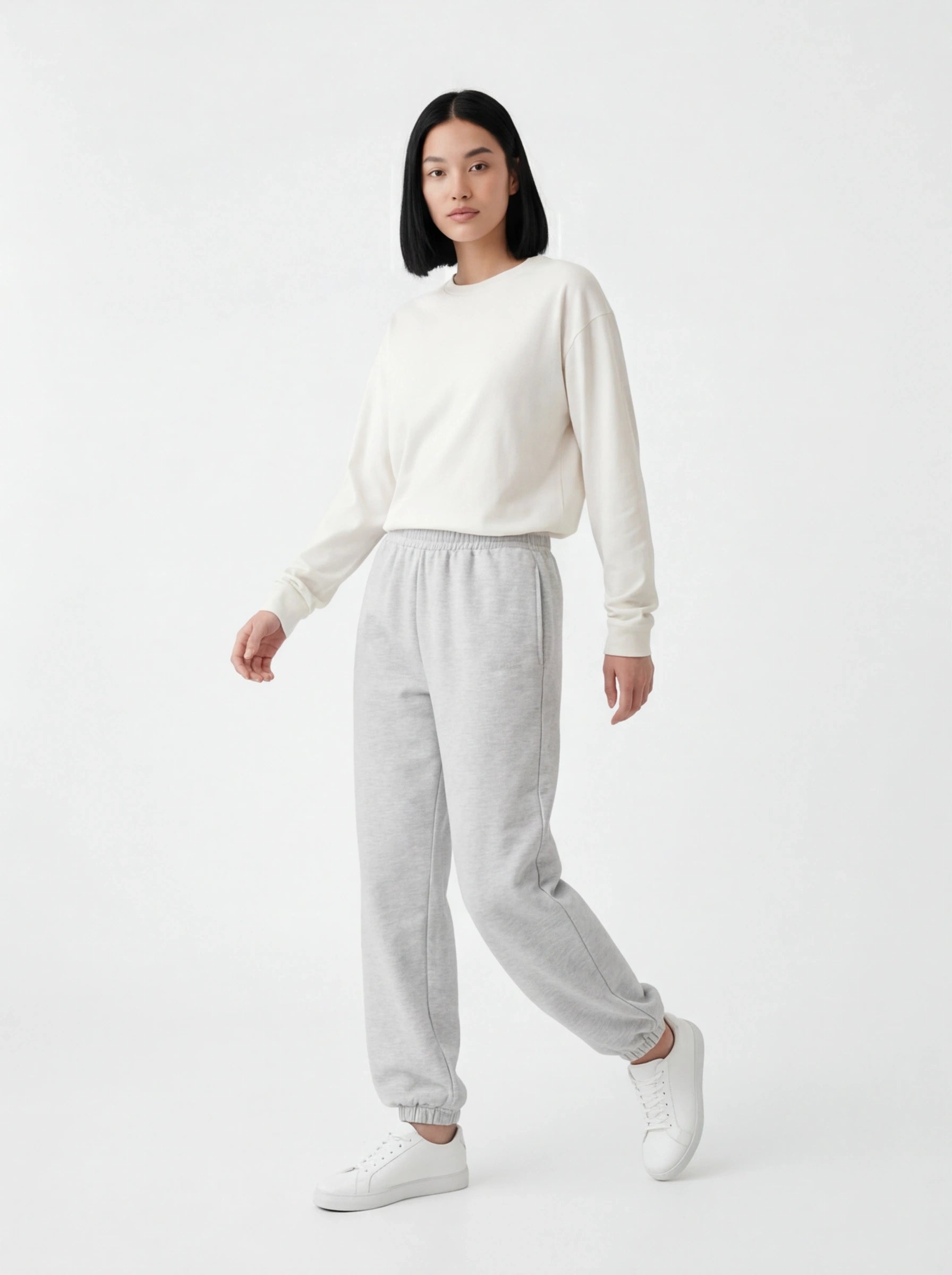 Damskie spodnie dresowe oversize UNLEASH WINGS GREY WINGS UNLEASH
