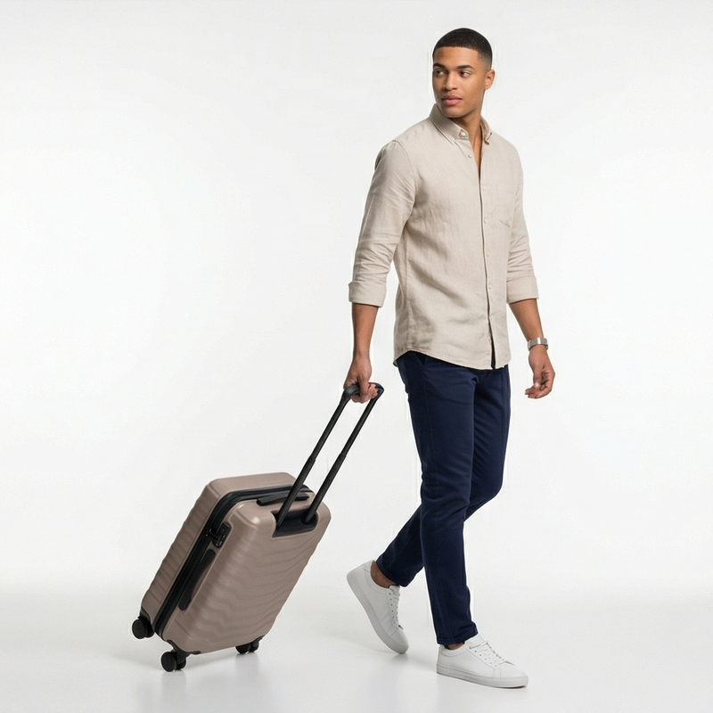 Walizka kabinowa Wings PEAFOWL 20" CHAMPAGNE