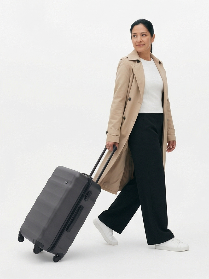 Walizka DUŻA WINGS ABS+ VULTURE 28" Dark Grey