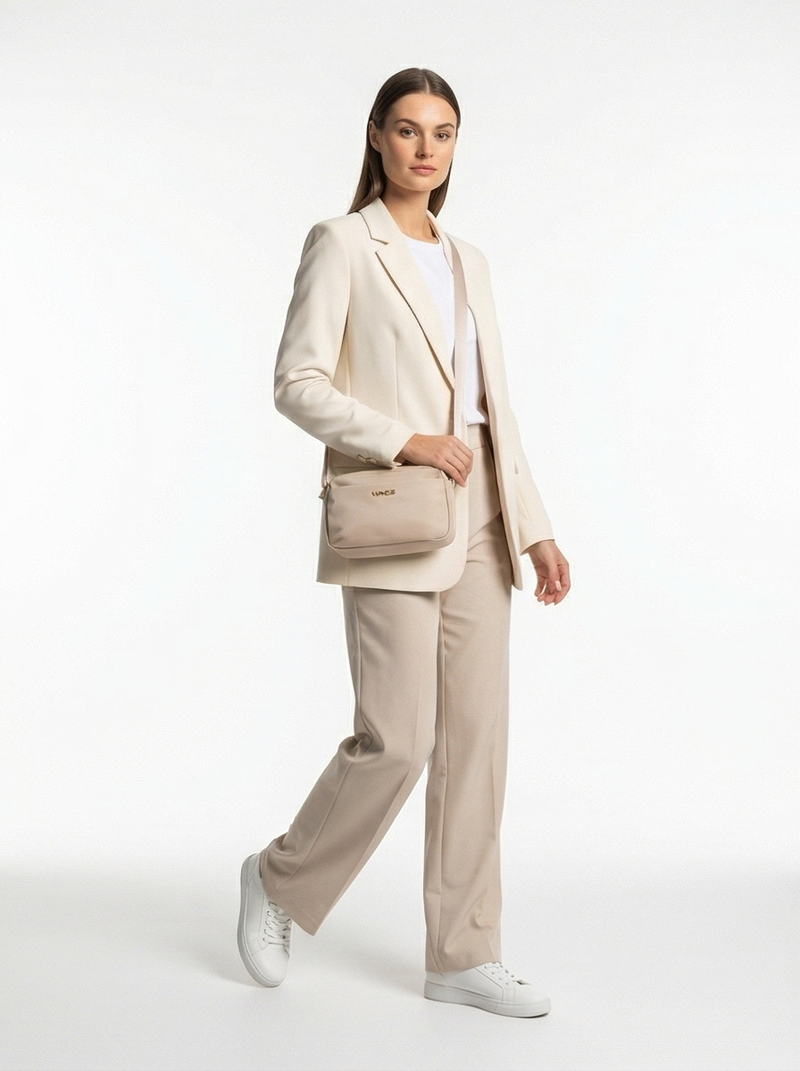 Torebka sportowa WINGS ROSELLA mała damska saszetka na ramię BEIGE