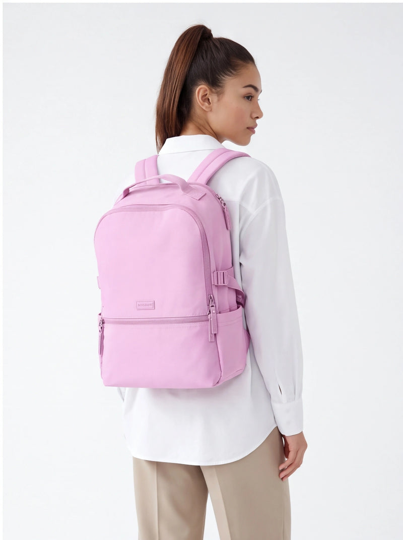 Plecak miejski WINGS 22L na laptop 17 cali do pracy uczelni oraz podróży PINK