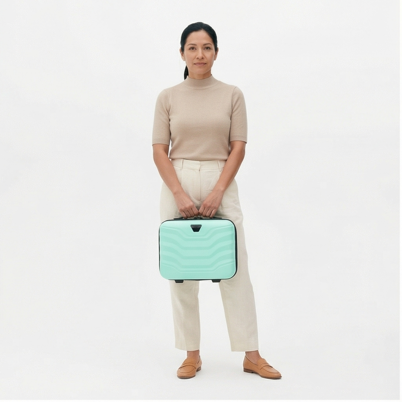 Kuferek podróżny Wings PEAFOWL kosmetyczka 14" LIGHT GREEN